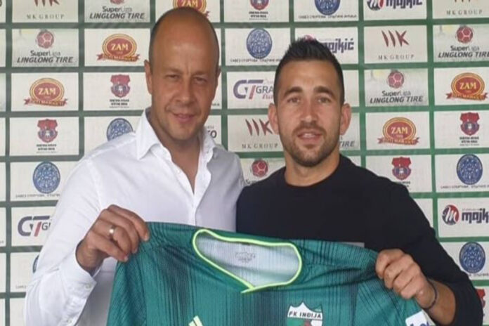 Milan-Radin-FK-Indjija Milan Radin, Nemanja Obradovic, Igor Nedeljkovic FK Indjija